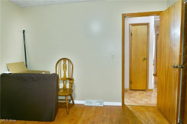 interior space featuring light hardwood / wood-style floors