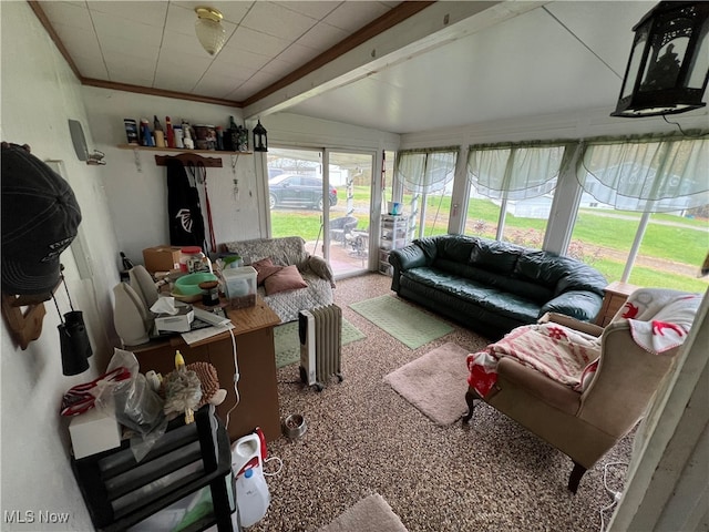 view of sunroom / solarium