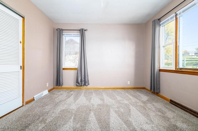 view of carpeted empty room