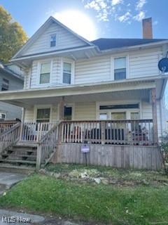 view of front facade with a porch