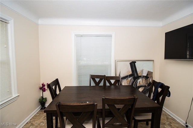 view of dining room