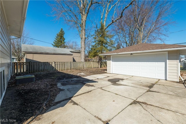 exterior space featuring fence