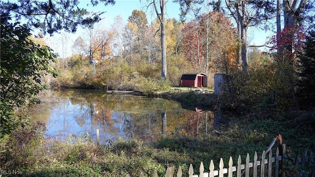 view of water feature