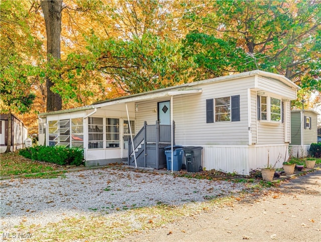 view of front of home