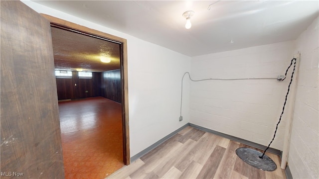 interior space featuring light wood-type flooring