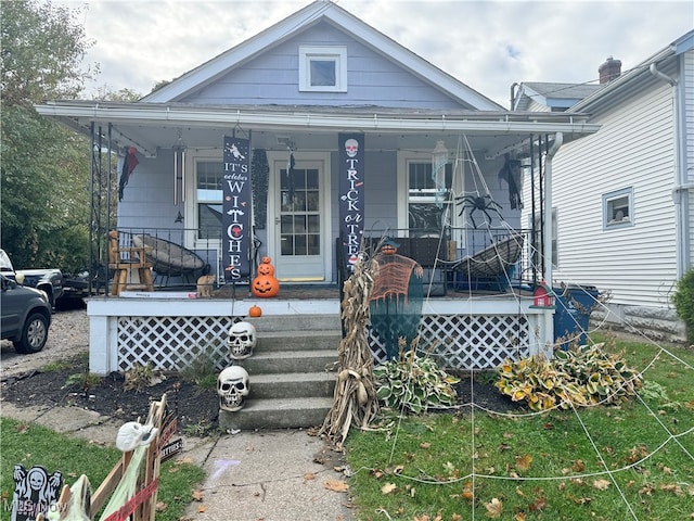 bungalow-style house with a porch