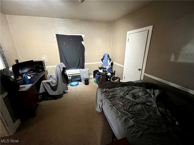 bedroom featuring carpet floors