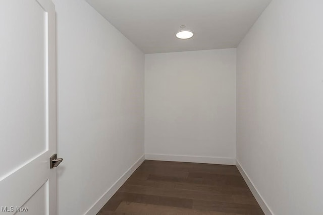 interior space featuring dark wood-type flooring