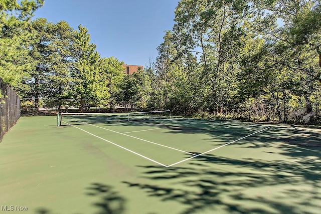 view of tennis court