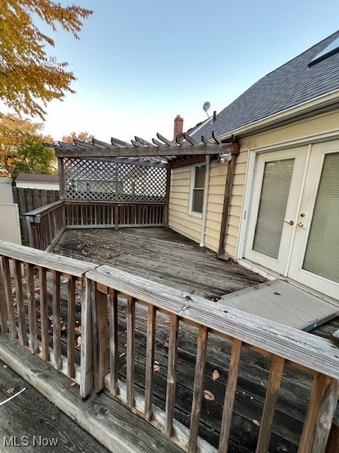 view of deck