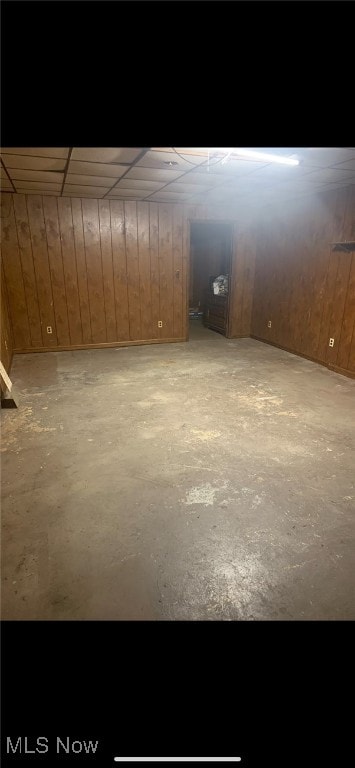 122 Willow Ln, Follansbee, WV 26037 - finished basement with wooden walls