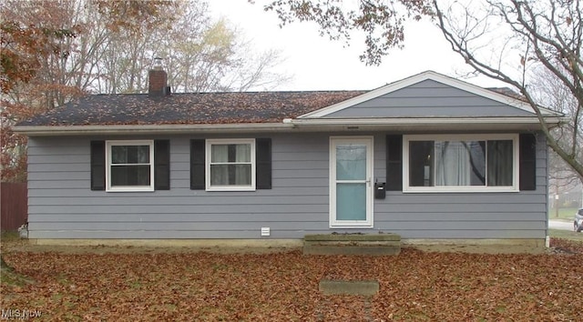 view of ranch-style house