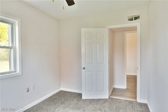 view of carpeted empty room