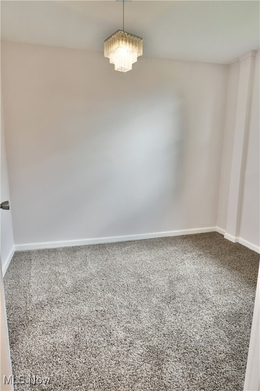 empty room with carpet floors