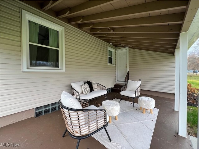 view of patio / terrace with outdoor lounge area