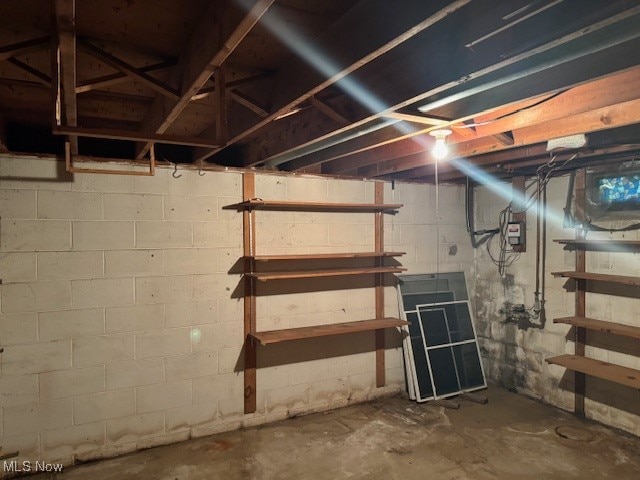 view of basement