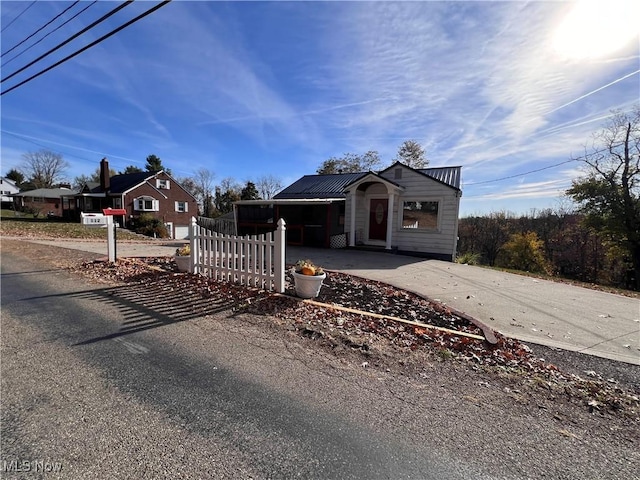 view of front of home