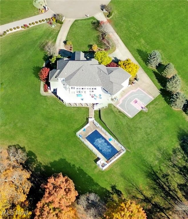 282 Orlando Mnr, Wintersville, OH 43953 - bird's eye view of a pool