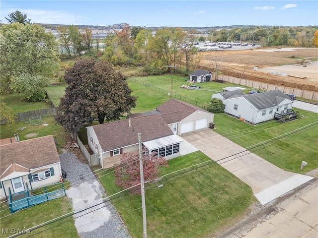 birds eye view of property