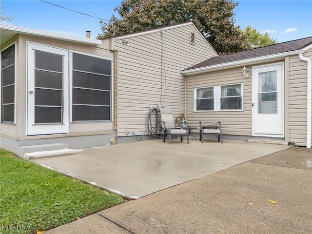 rear view of house featuring a patio area