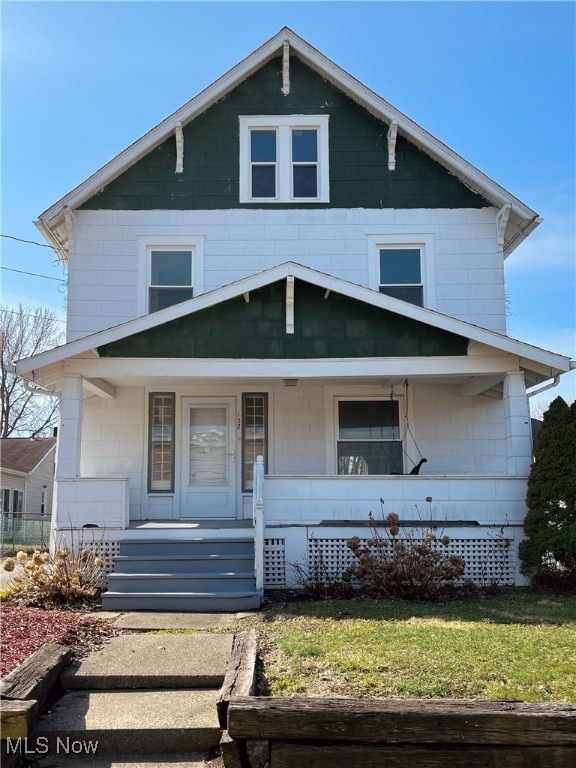 view of front of house featuring a porch