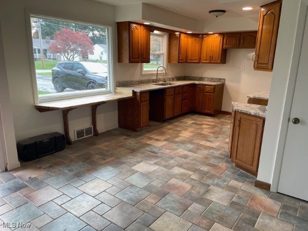 kitchen featuring sink