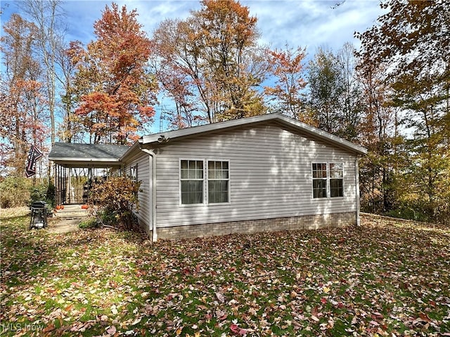 view of property exterior