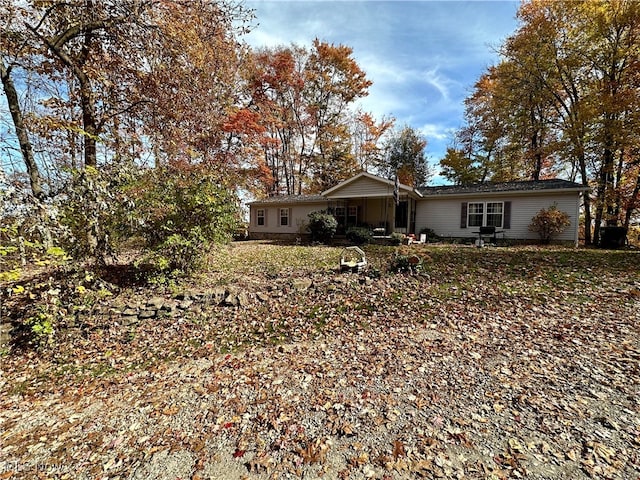 view of rear view of property