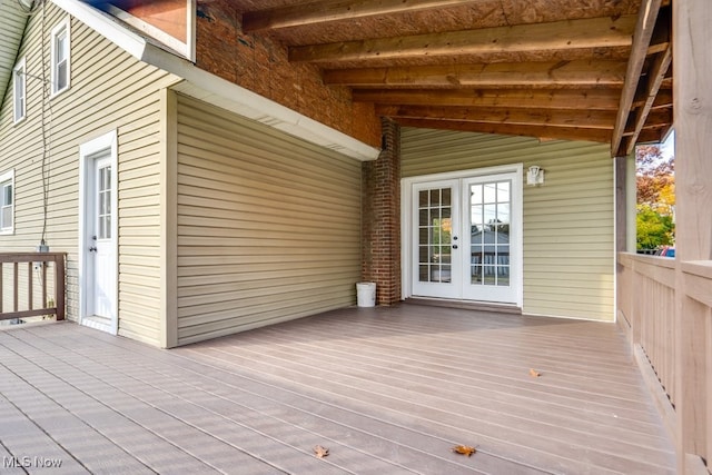 view of wooden terrace