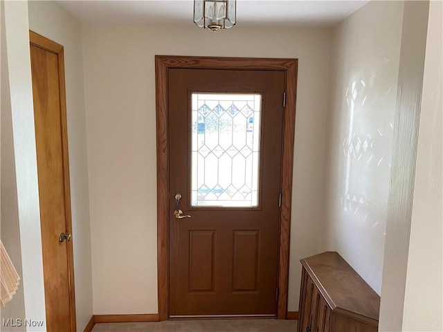 421 W Omar St, Struthers, OH 44471 - doorway to outside with baseboards