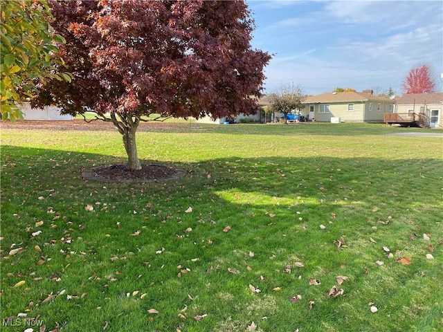 421 W Omar St, Struthers, OH 44471 - view of yard featuring a deck