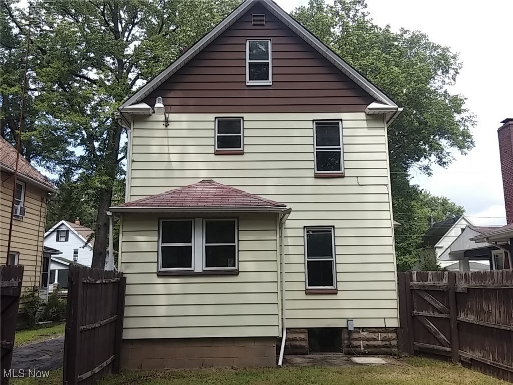 view of back of property