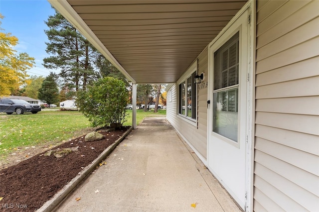 view of patio / terrace featuring a porch