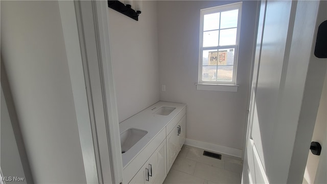 bathroom featuring tile patterned floors