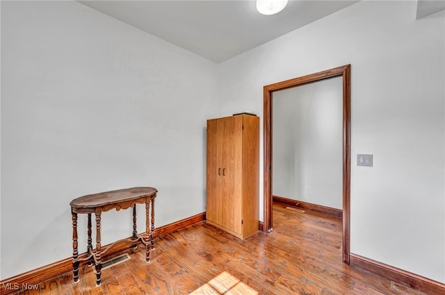 empty room featuring light hardwood / wood-style floors