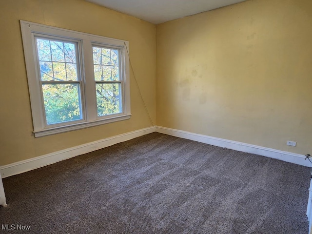 empty room with carpet flooring