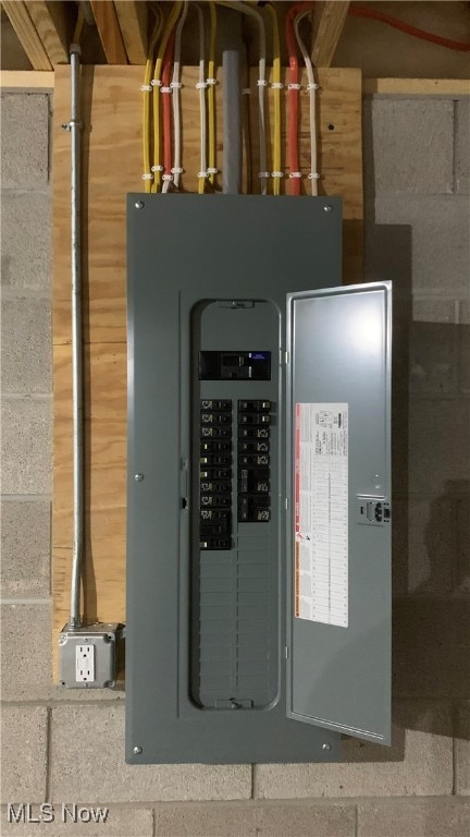 utility room with electric panel