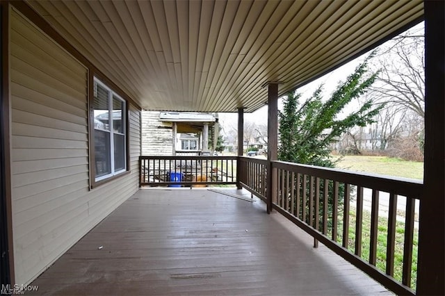 view of wooden terrace