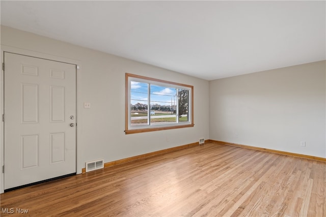 interior space featuring light wood-type flooring