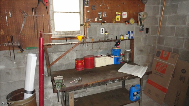 view of utility room