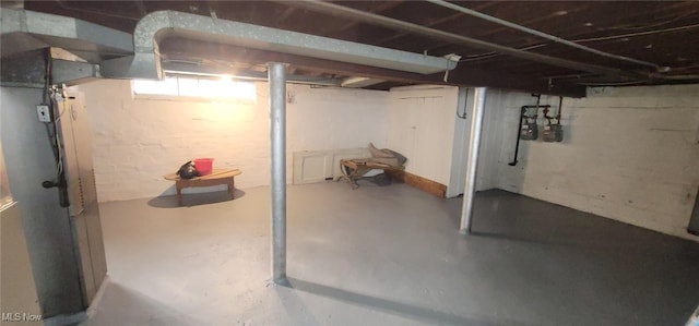 view of basement