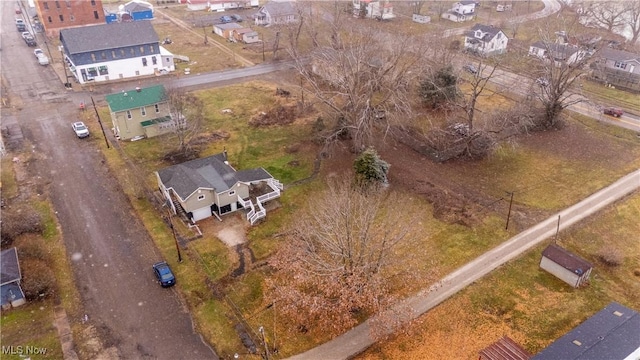 aerial view featuring a residential view