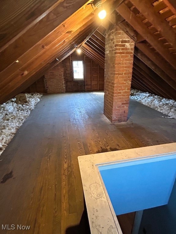 view of attic