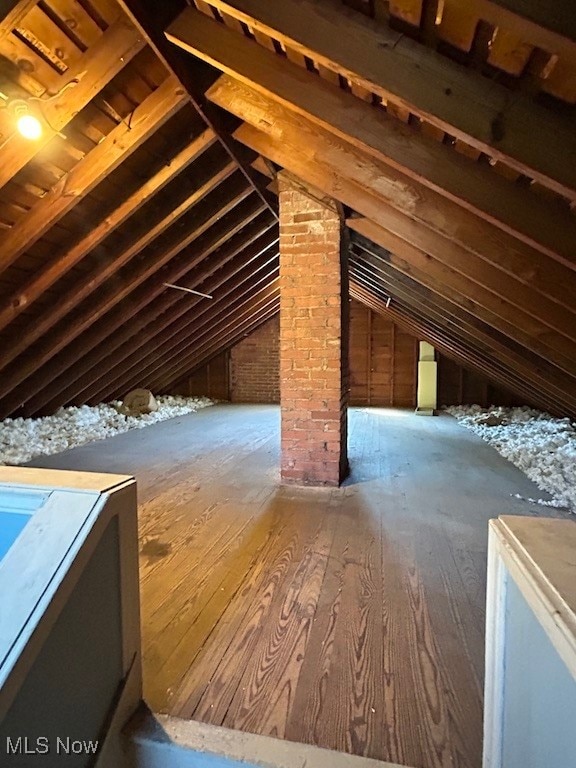 view of attic