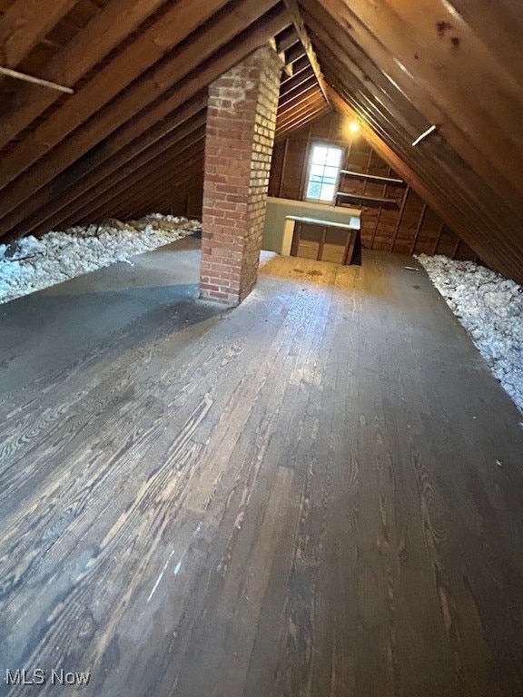 view of attic