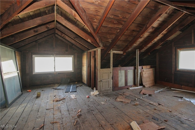 view of attic