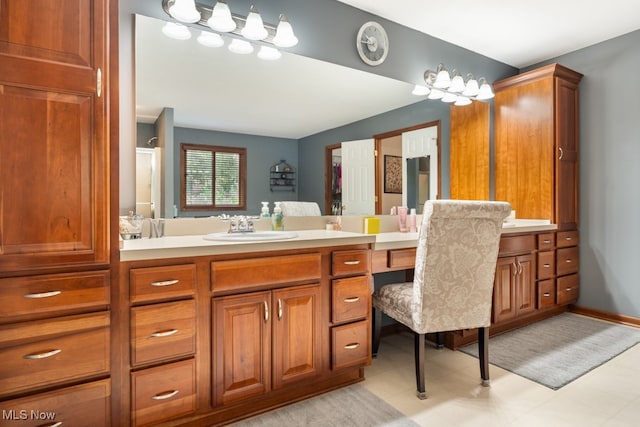 bathroom with vanity