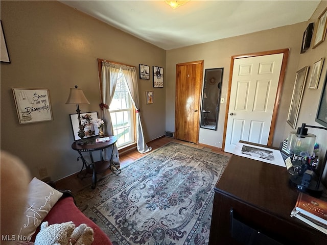 interior space featuring hardwood / wood-style flooring