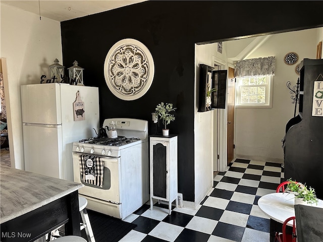 kitchen featuring white appliances