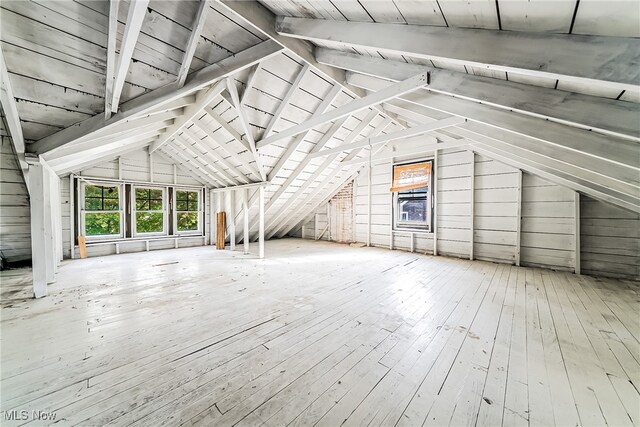 view of attic